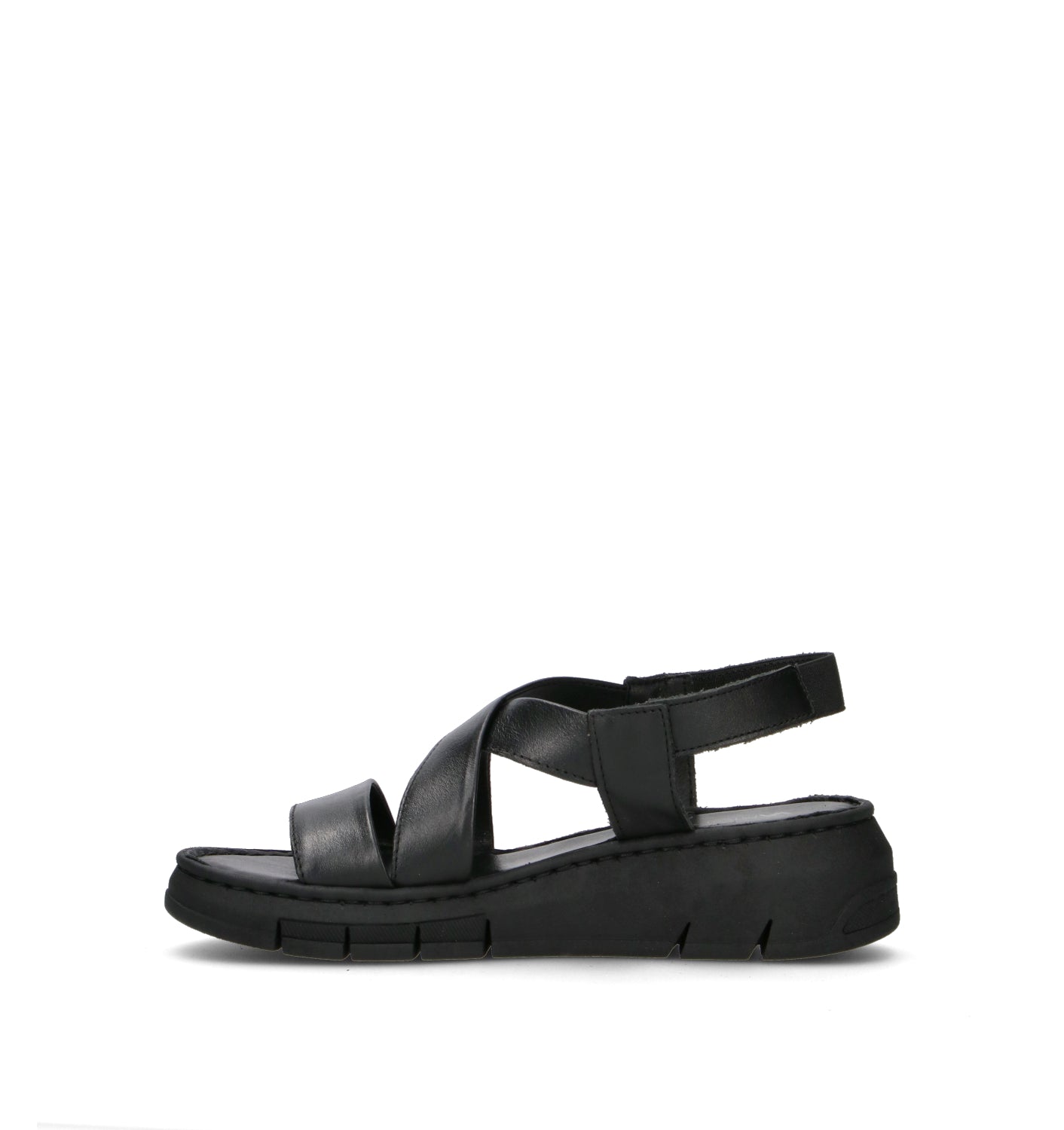 VARIOPINTO Sandalo donna nero in pelle
