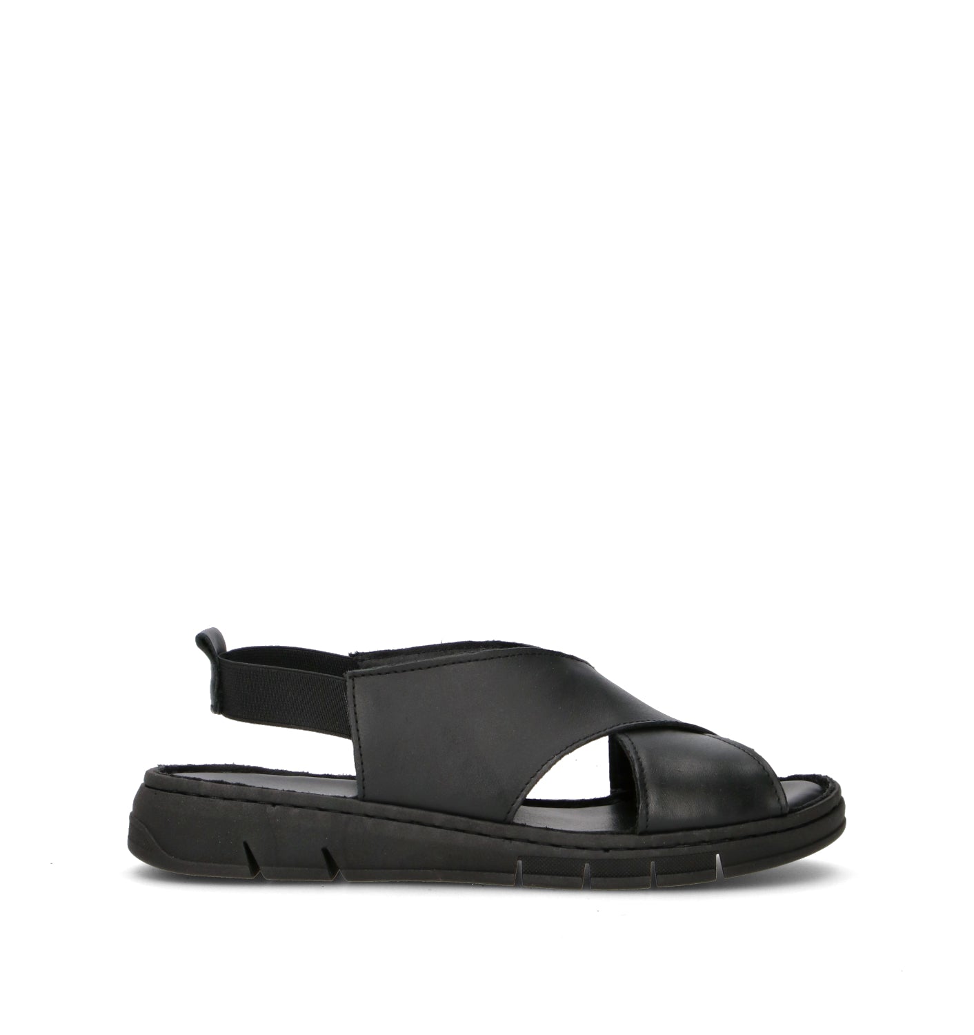 VARIOPINTO Sandalo donna nero in pelle