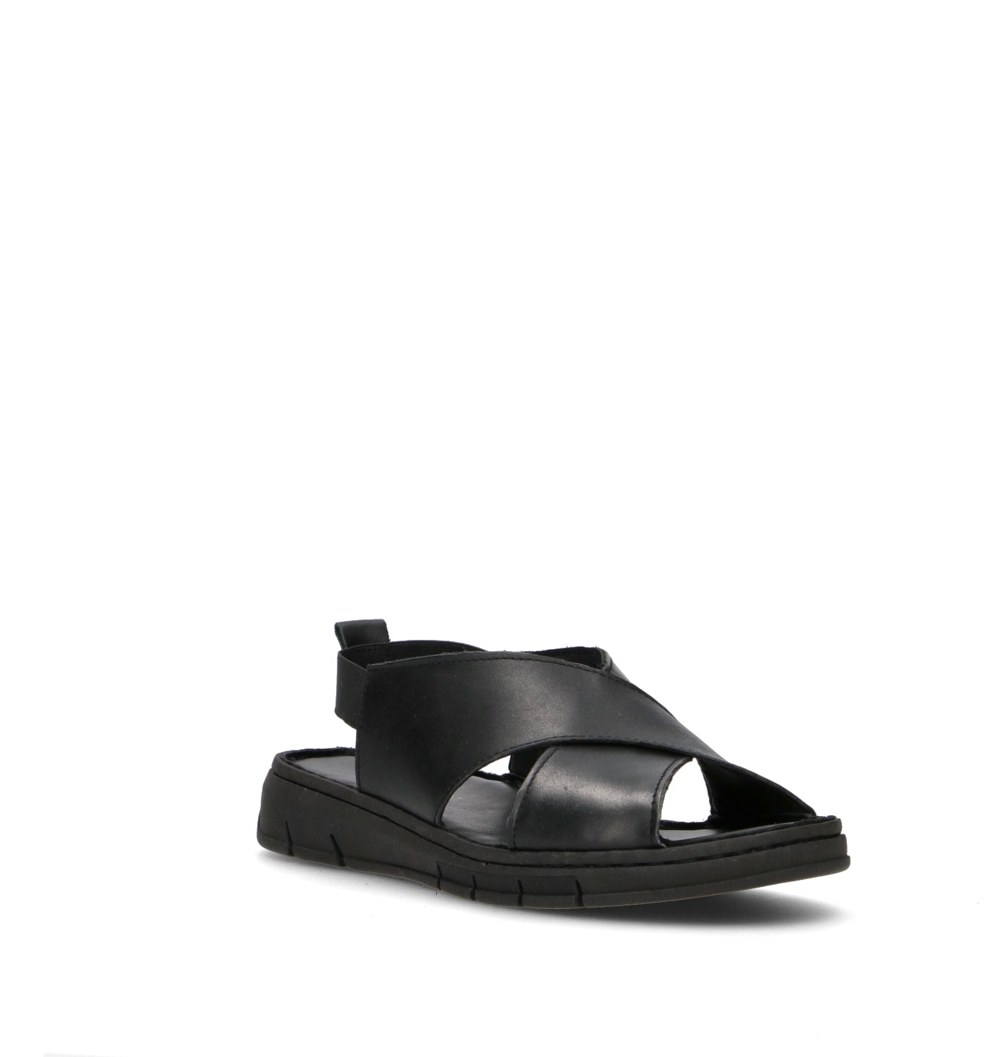 VARIOPINTO Sandalo donna nero in pelle