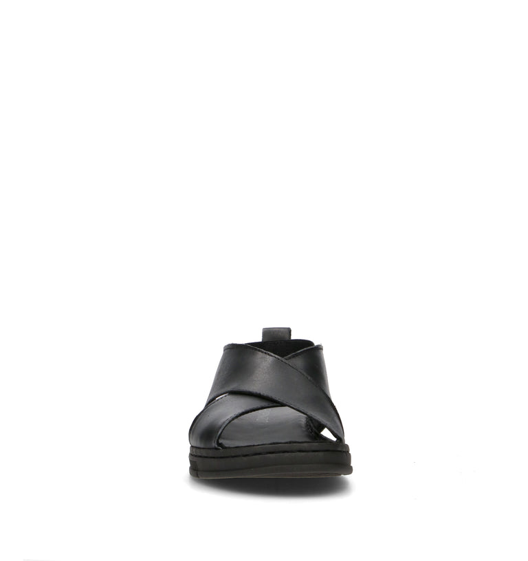 VARIOPINTO Sandalo donna nero in pelle