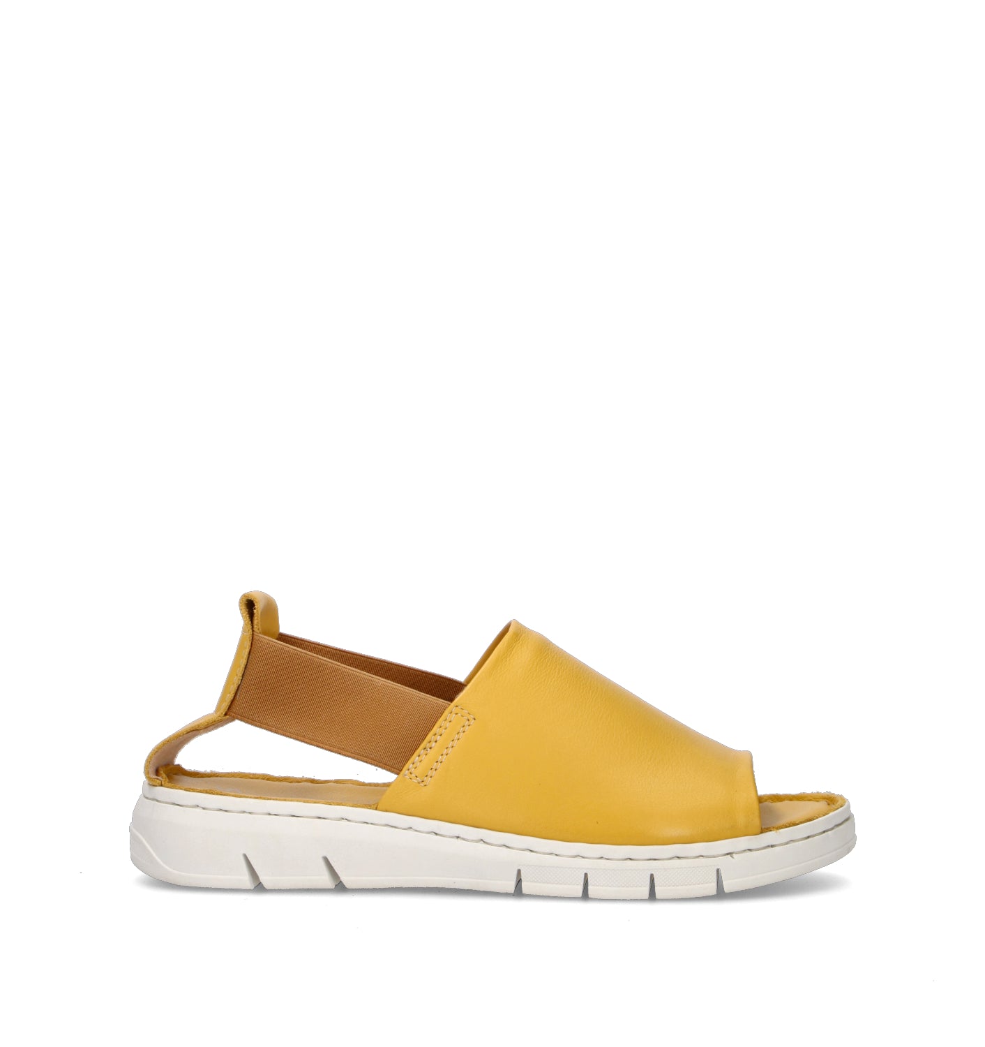 VARIOPINTO Sandalo donna giallo in pelle