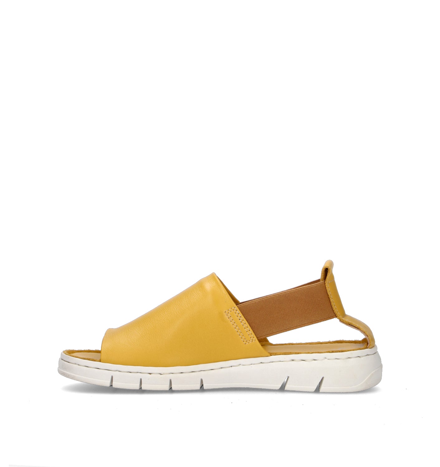 VARIOPINTO Sandalo donna giallo in pelle