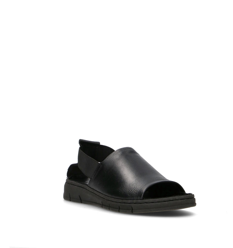 VARIOPINTO Sandalo donna nero in pelle