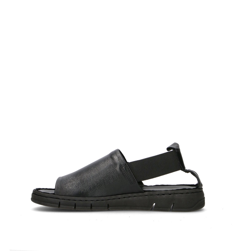 VARIOPINTO Sandalo donna nero in pelle