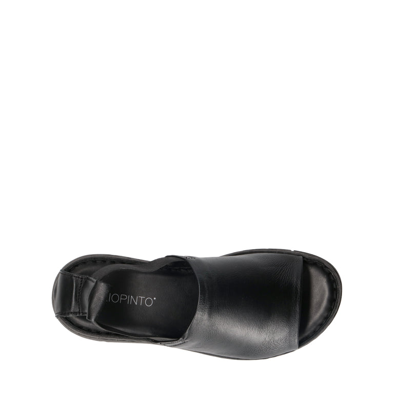 VARIOPINTO Sandalo donna nero in pelle