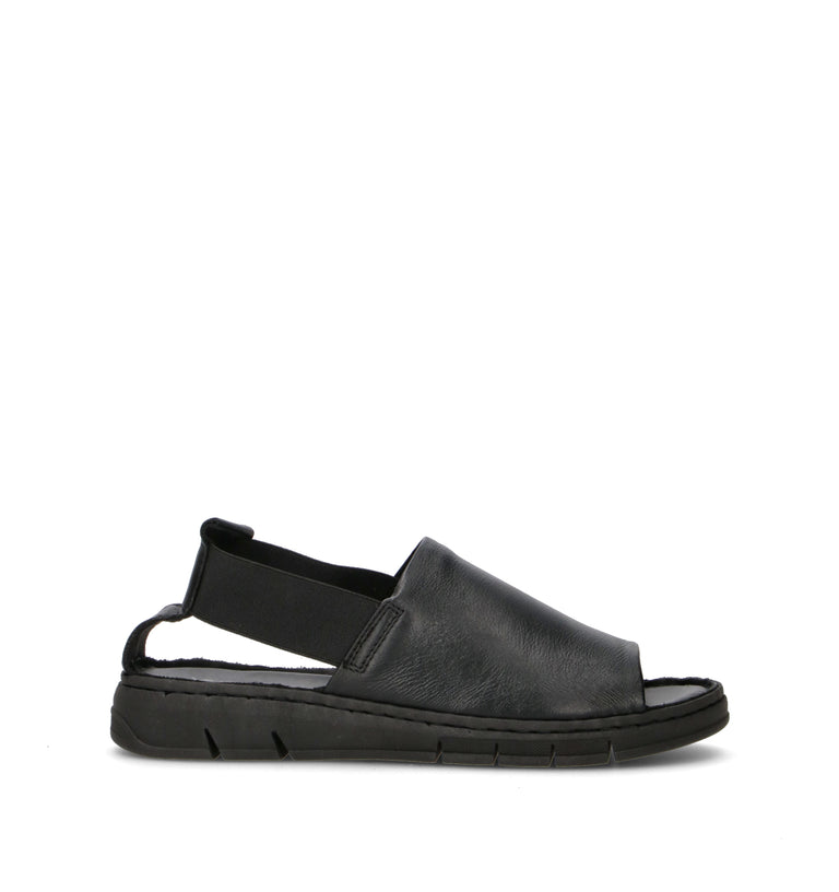 VARIOPINTO Sandalo donna nero in pelle