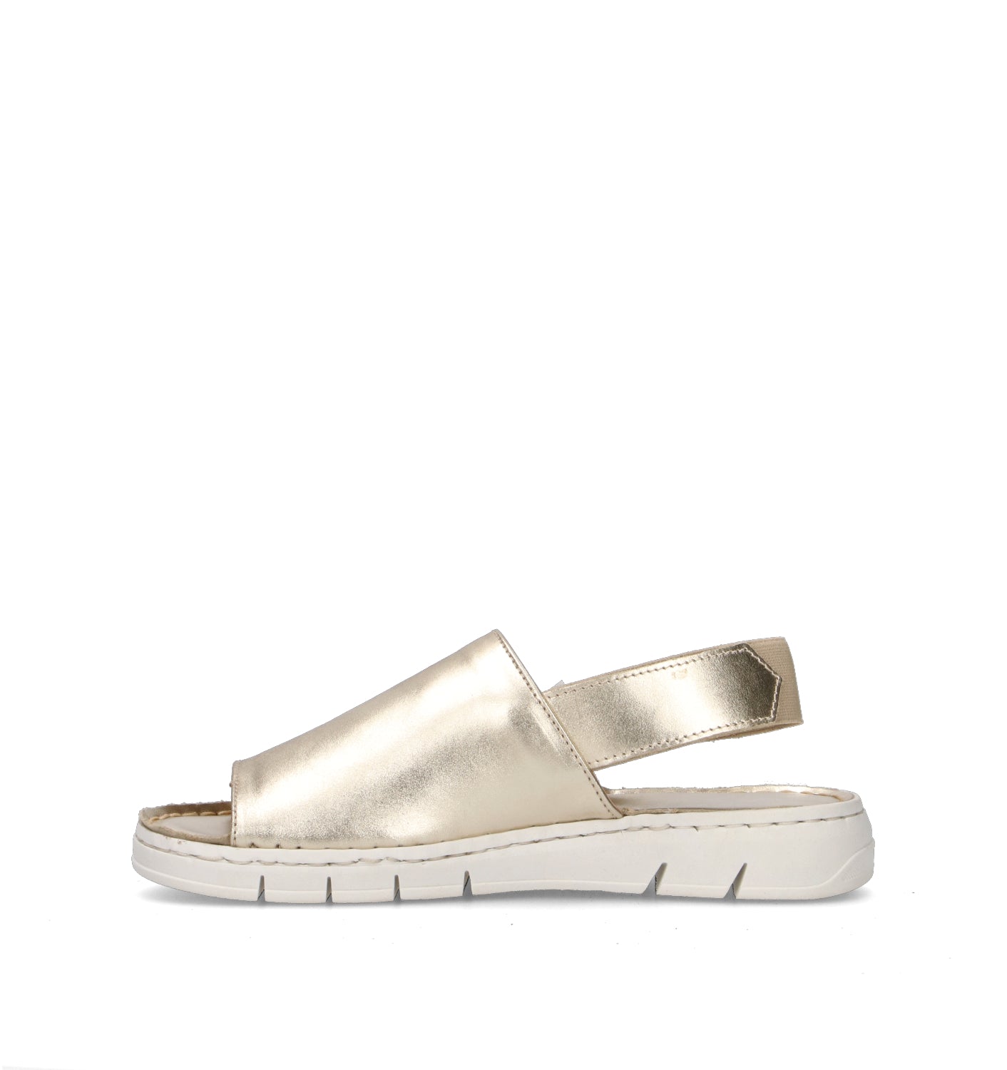 VARIOPINTO Sandalo donna platino in pelle