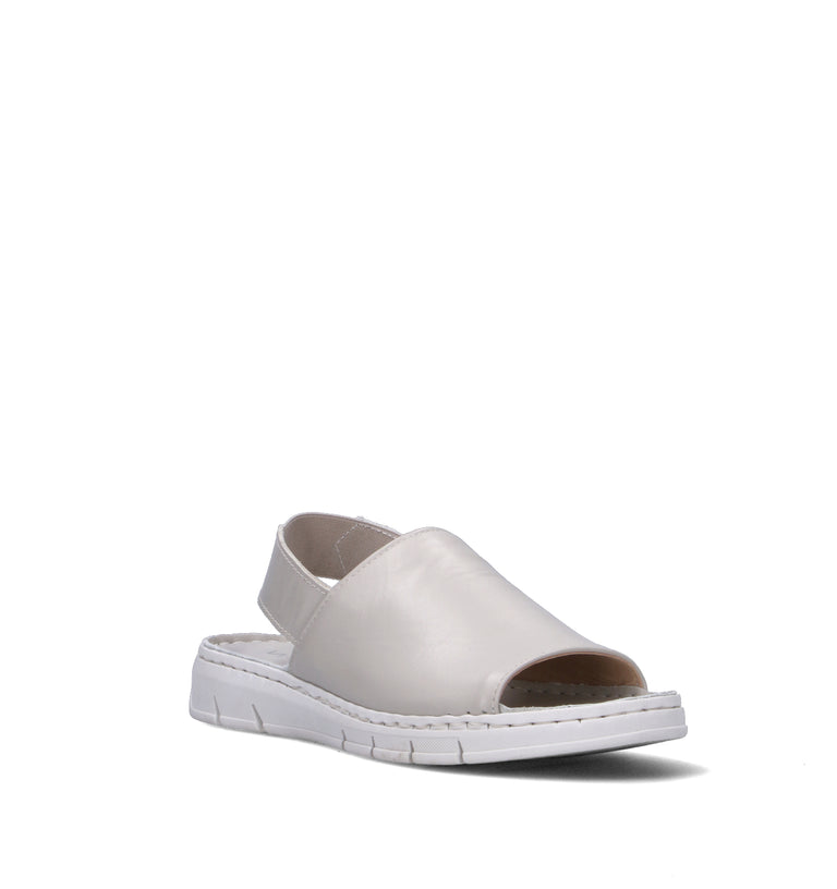VARIOPINTO Sandalo donna bianco in pelle