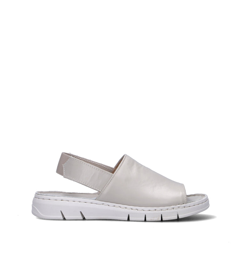 VARIOPINTO Sandalo donna bianco in pelle