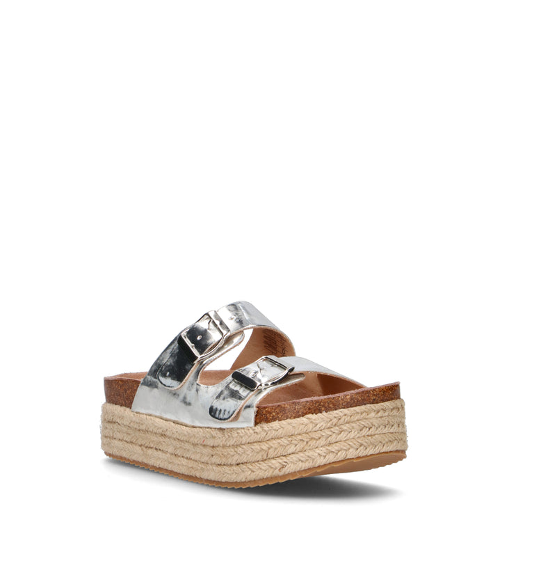 XTI FOOTWEAR Ciabatta donna platino