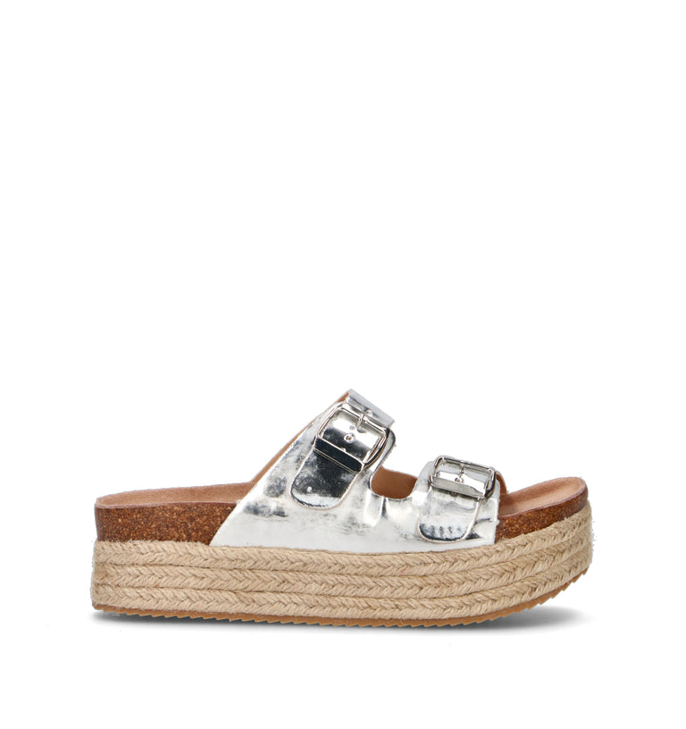 XTI FOOTWEAR Ciabatta donna platino
