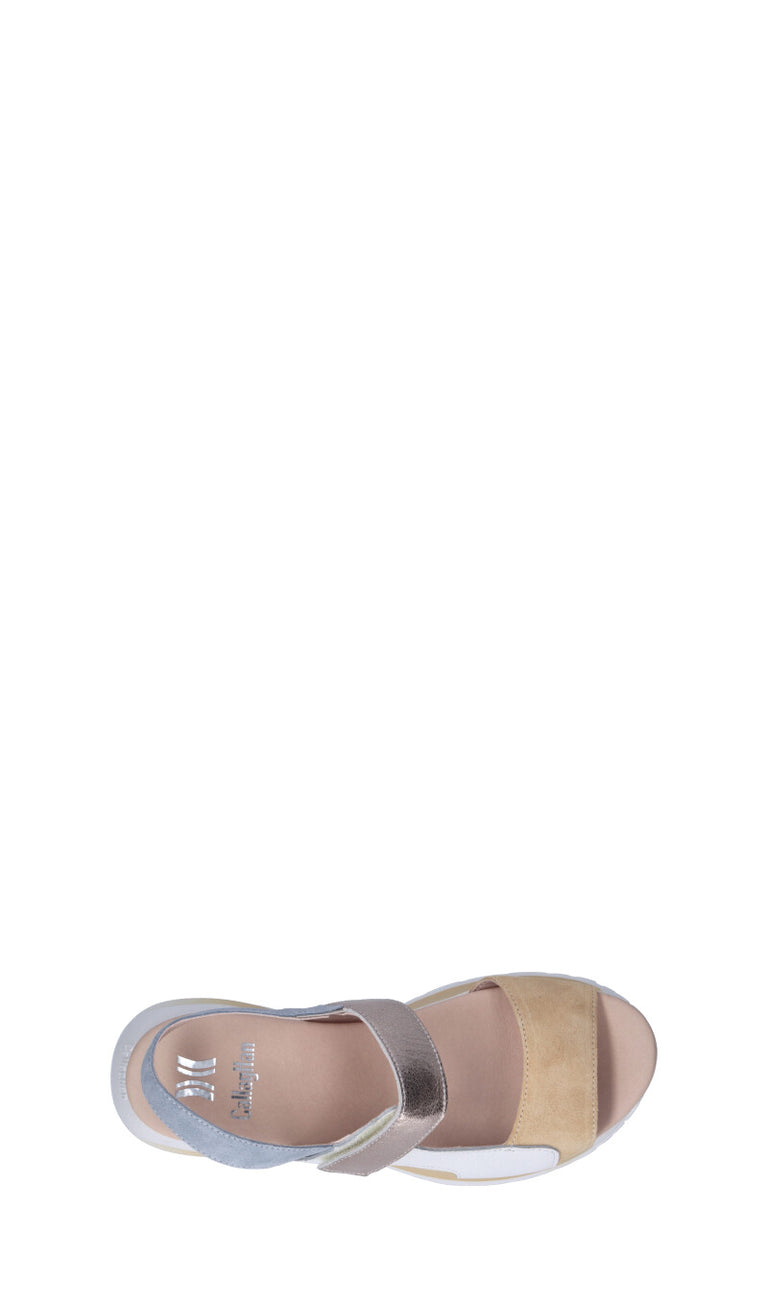 CALLAGHAN Sandalo donna bianco/platino in pelle
