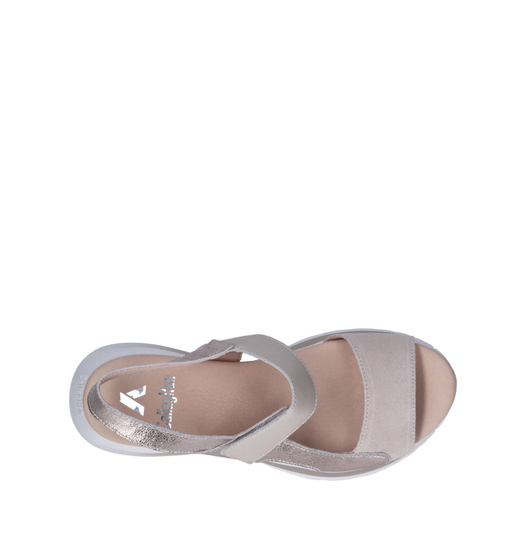 CALLAGHAN Sandalo donna panna/champagne in pelle