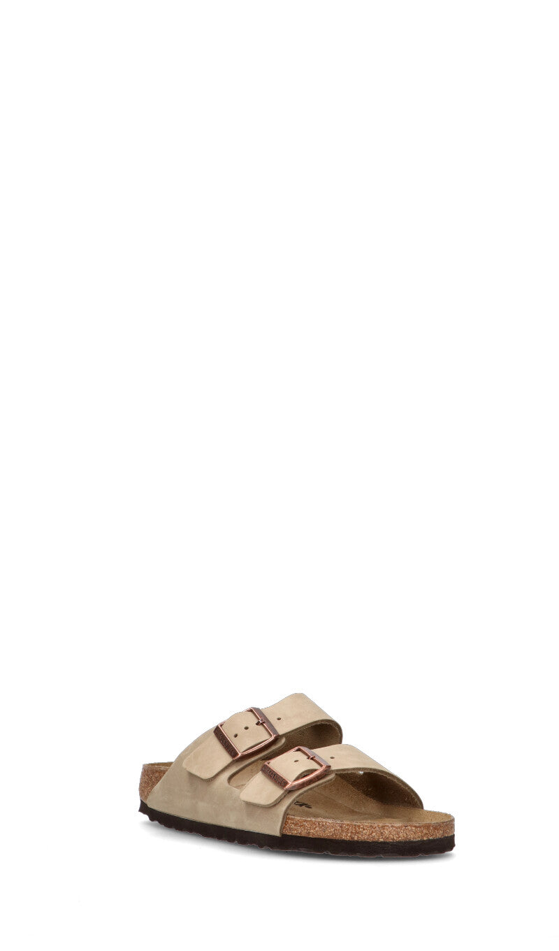 BIRKENSTOCK Ciabatta uomo marrone in pelle