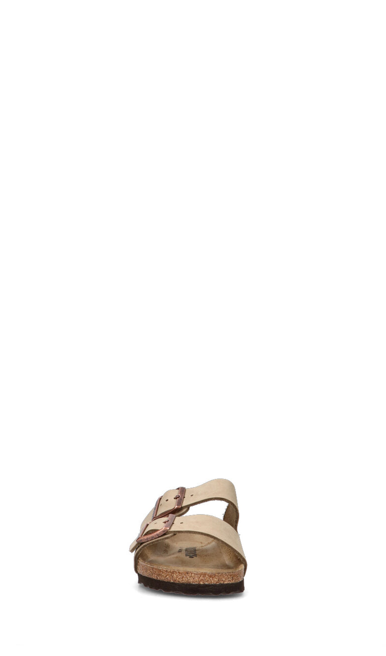 BIRKENSTOCK Ciabatta uomo marrone in pelle