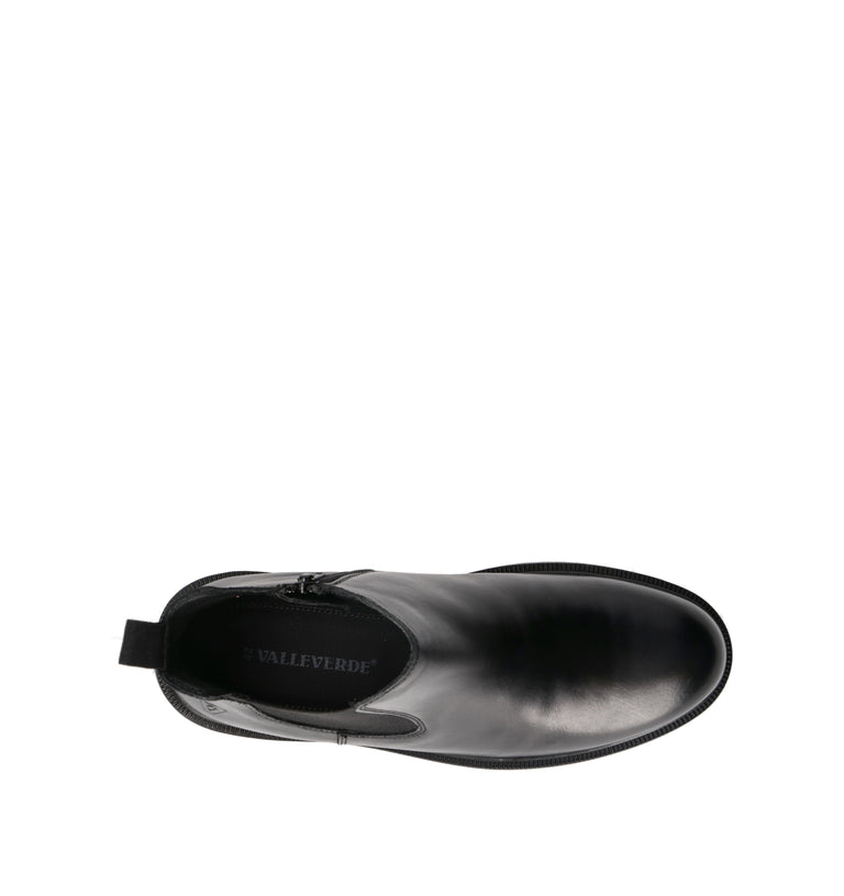 VALLEVERDE Beatles uomo nero in pelle