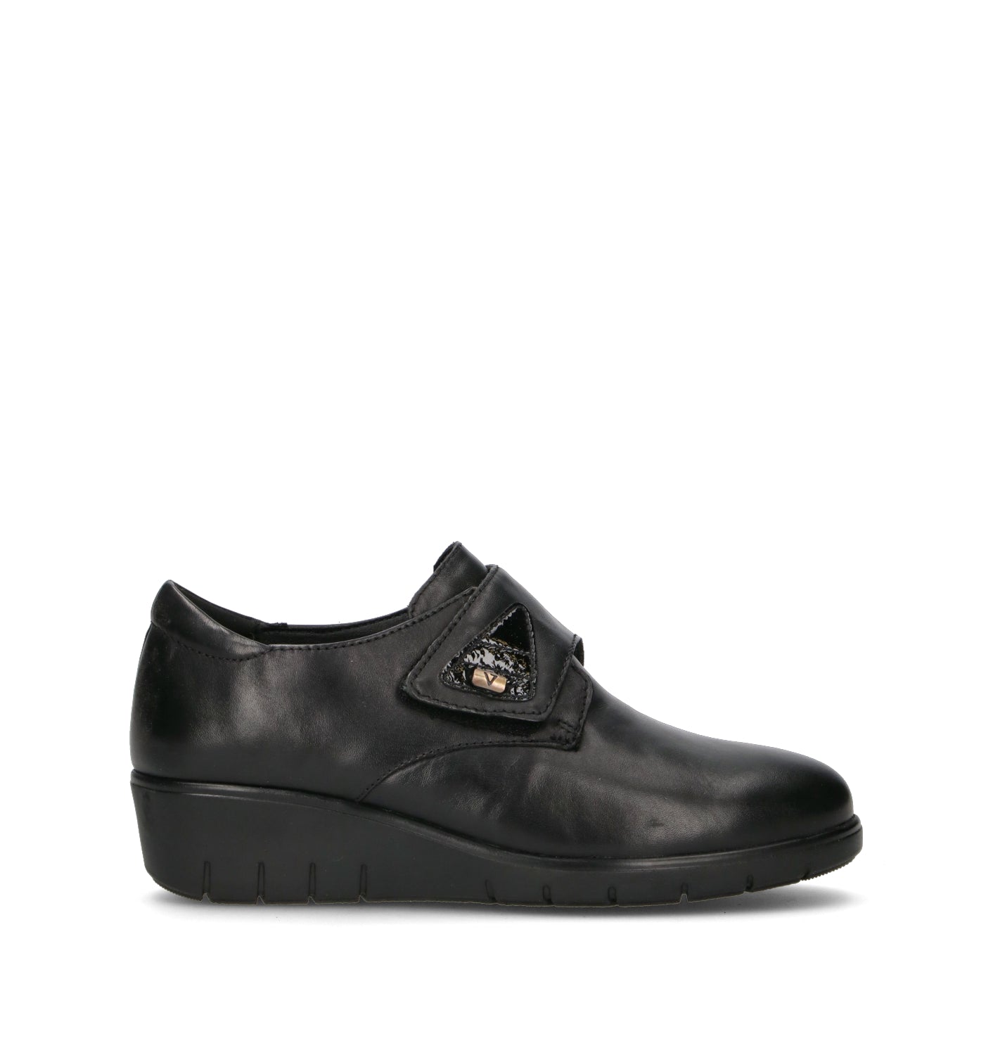 VALLEVERDE Scarpa comfort donna nera in pelle