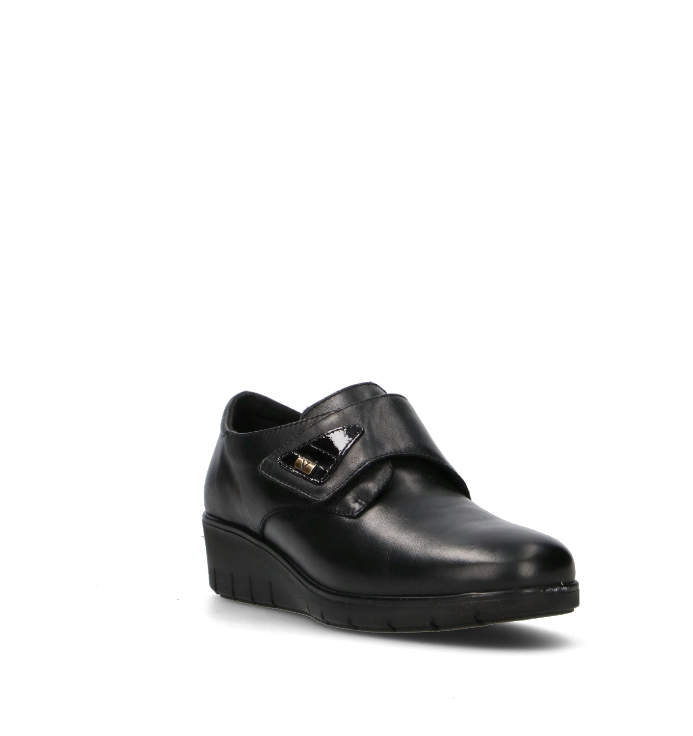 VALLEVERDE Scarpa comfort donna nera in pelle