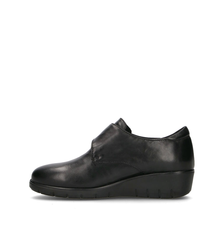 VALLEVERDE Scarpa comfort donna nera in pelle