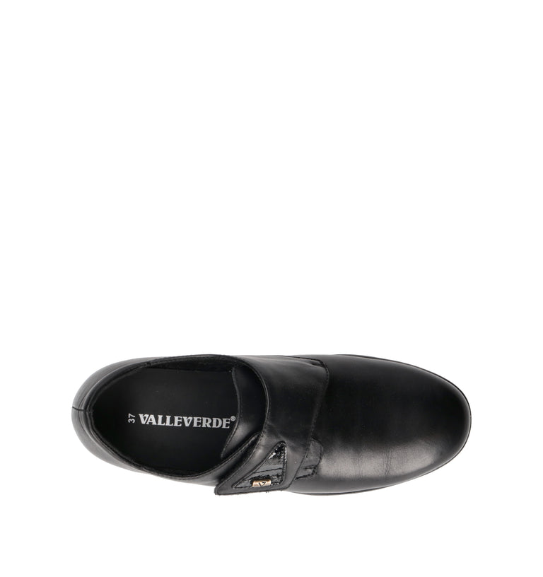 VALLEVERDE Scarpa comfort donna nera in pelle