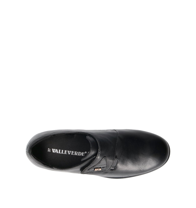 VALLEVERDE Scarpa comfort donna nera in pelle