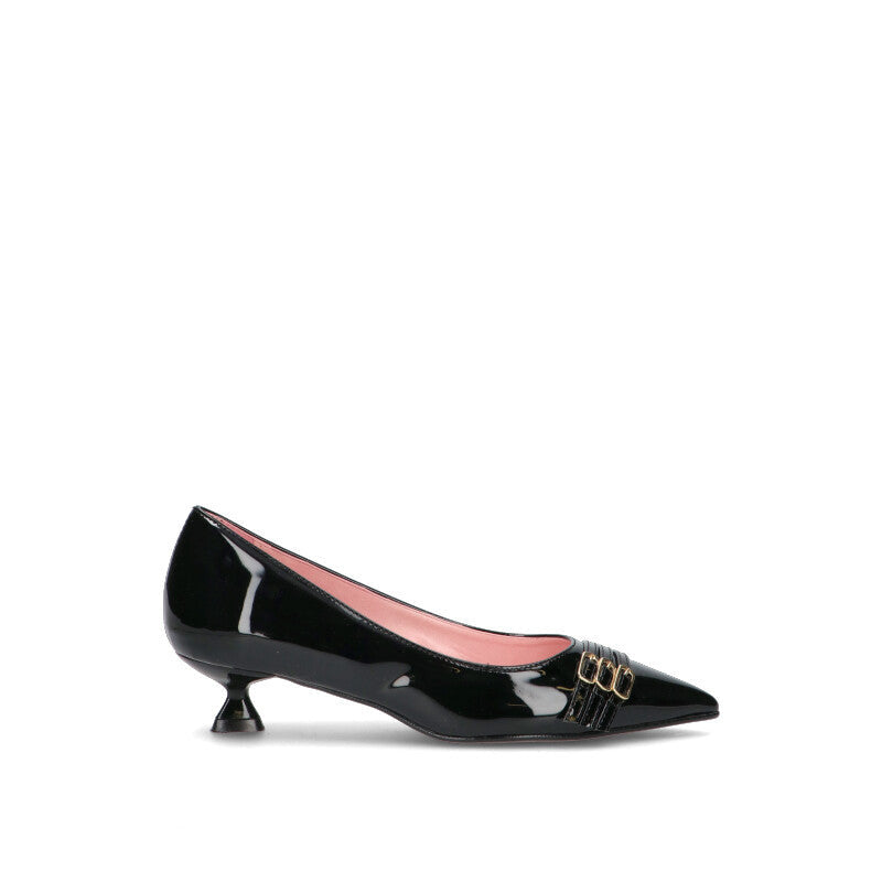 BIANCOANTICO Décolleté donna nera