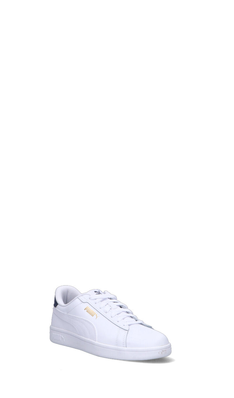 PUMA SMASH 3.0 Sneaker uomo bianca e navy in pelle