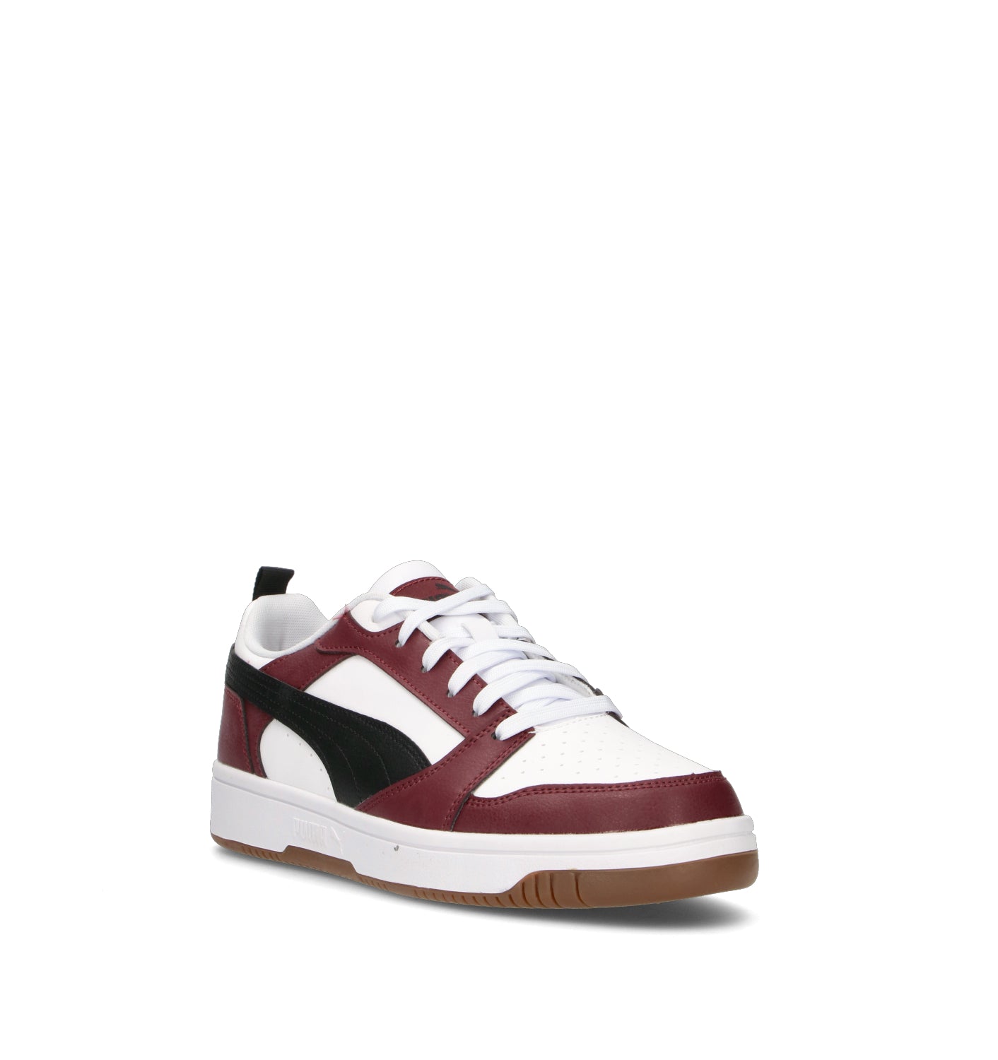 PUMA REBOUND V6 LOW Sneaker uomo bianca/bordeaux