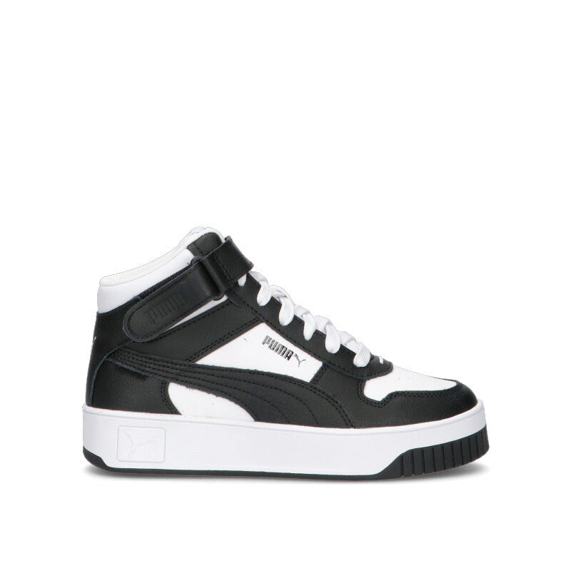 PUMA - CARINA STREET MID Sneaker donna bianca/nera in pelle