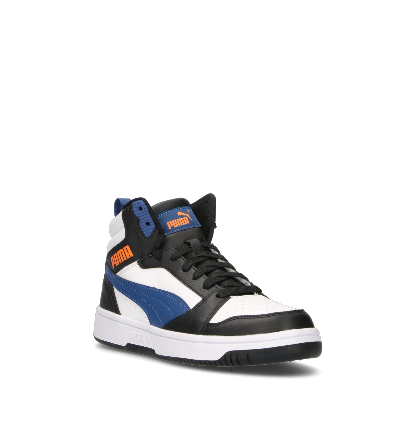 PUMA REBOUND V6 MID JR Sneaker ragazzo bianca/nera