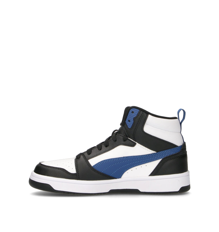 PUMA REBOUND V6 MID JR Sneaker ragazzo bianca/nera