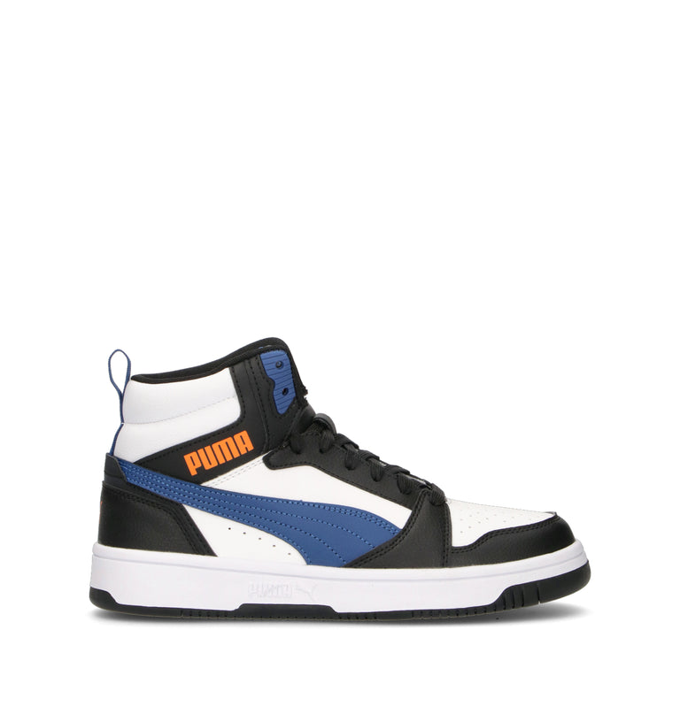 PUMA REBOUND V6 MID JR Sneaker ragazzo bianca/nera