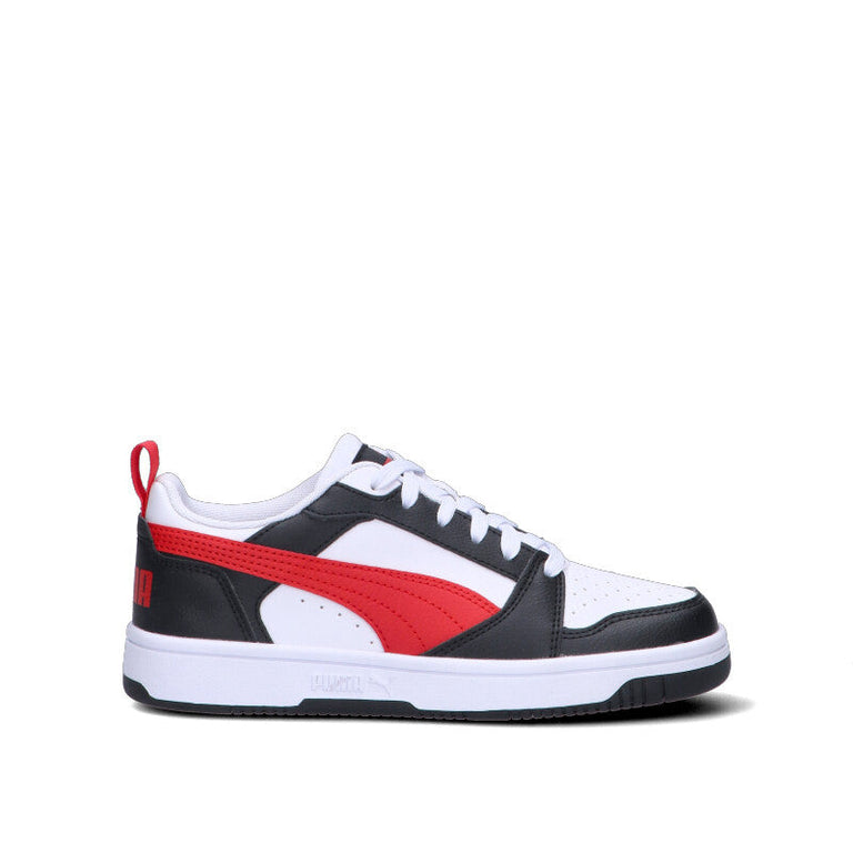 PUMA Sneaker ragazzo bianca/nera/rossa