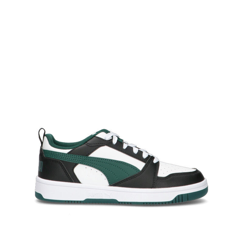 PUMA - REBOUND V6 LOW Sneaker ragazzo bianca/verde/nera