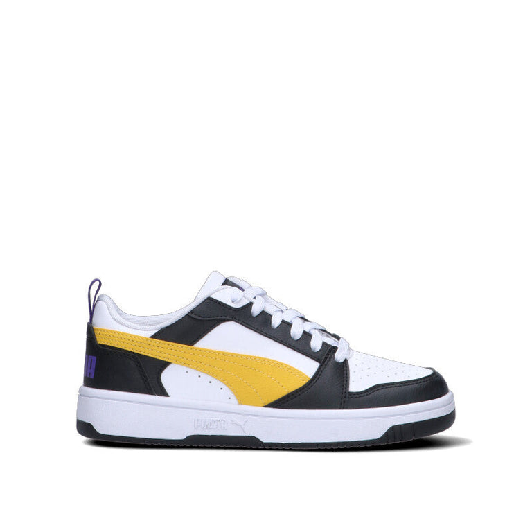 PUMA REBPOUND V6 LO JR Sneaker ragazzo bianca/nera
