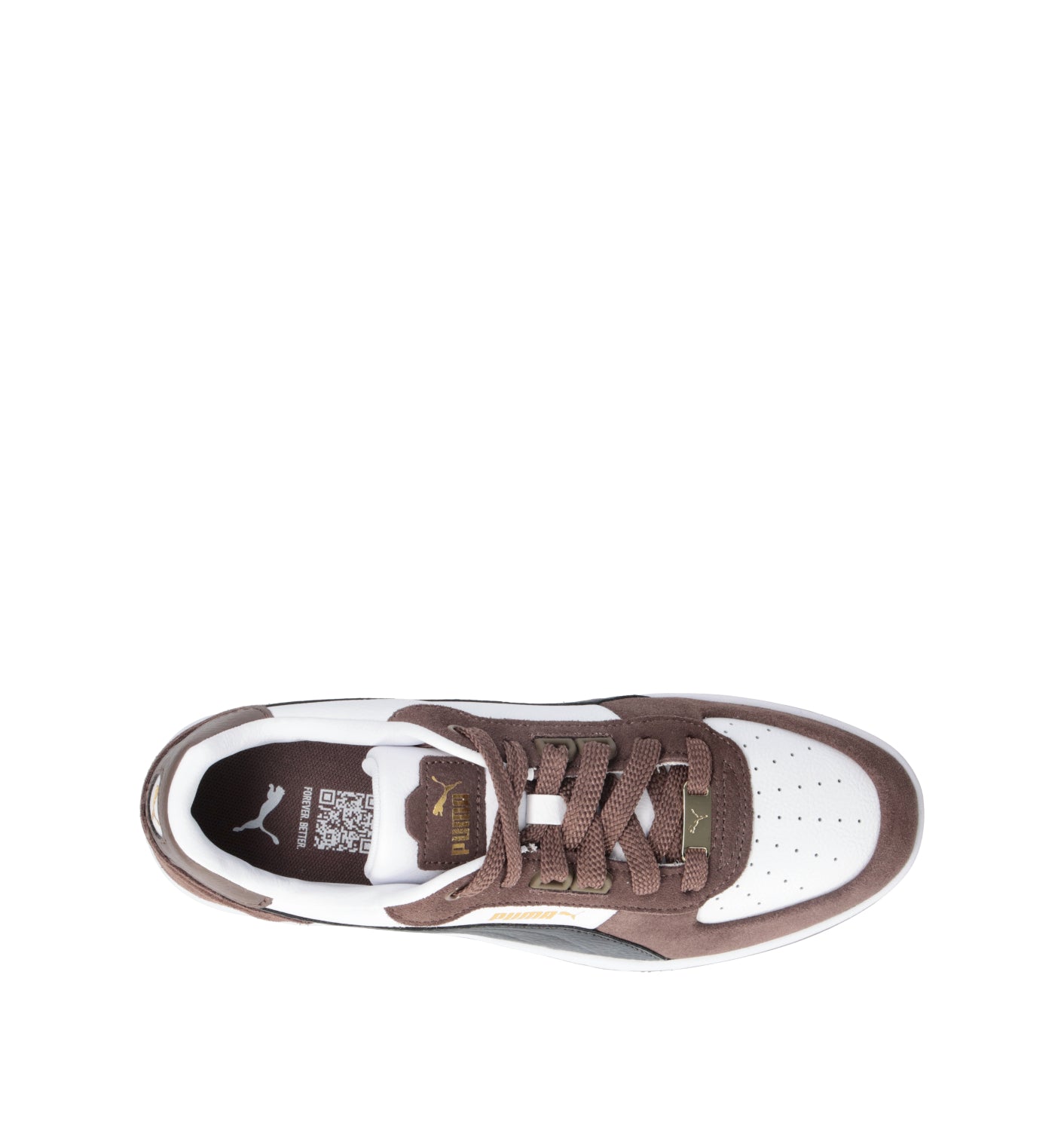 PUMA CAVEN 2.0 LUX SD Sneaker uomo bianca/marrone