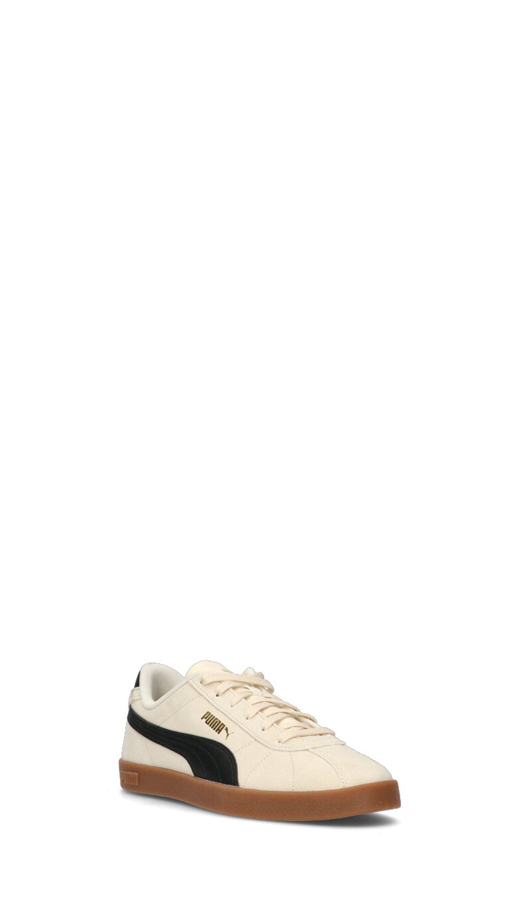 PUMA - CLUB II Sneaker uomo bianca/nera in suede