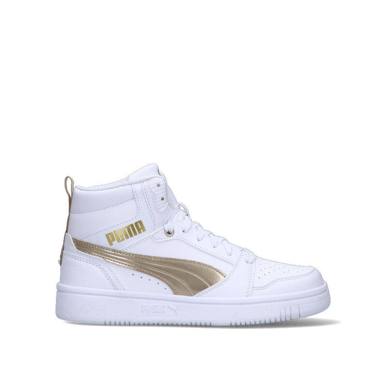 PUMA - REBOUND V6 METALLIC DREAM Sneaker donna bianca/oro