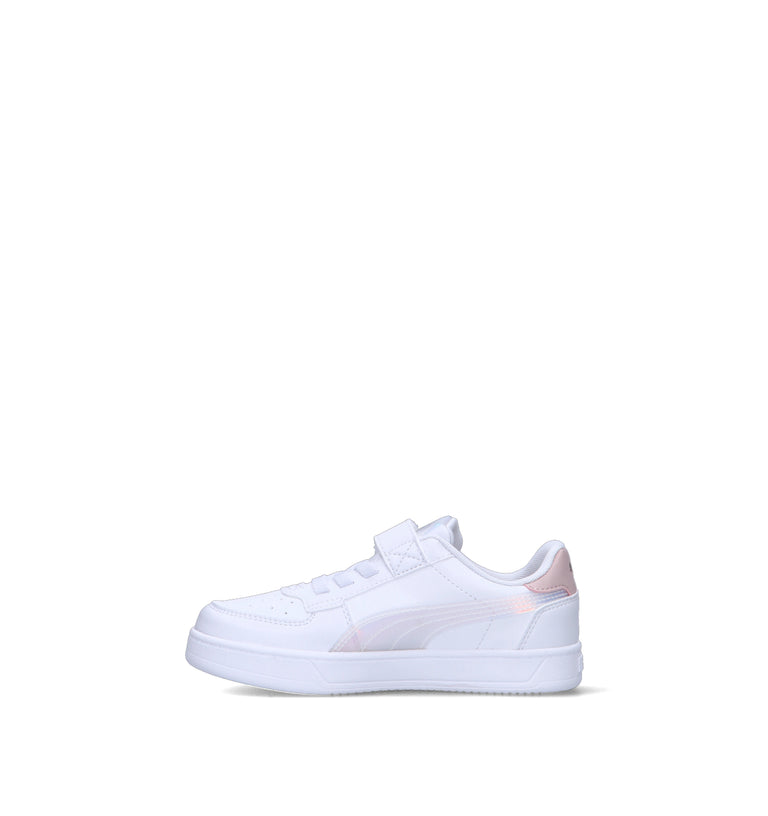 PUMA CAVEN 2.0  HOLO 2.0 AC + PS Sneaker bimba bianca/rosa