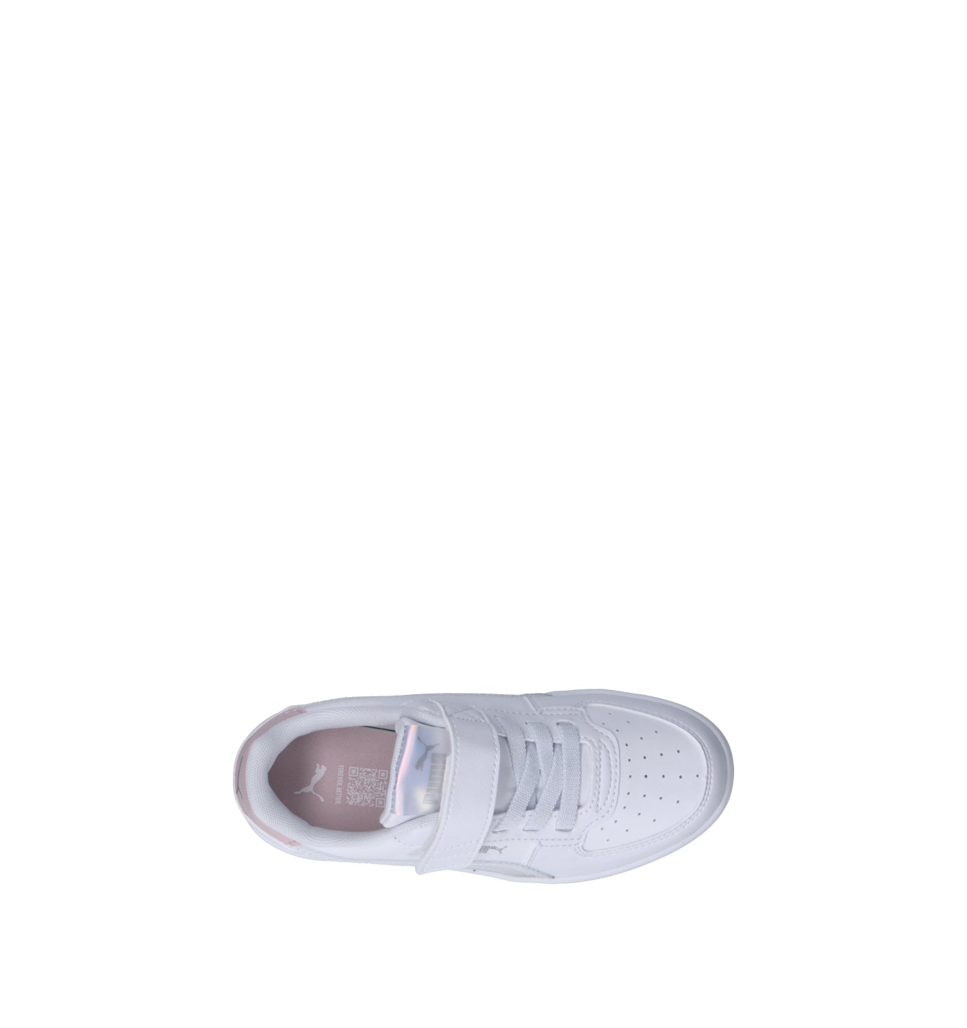 PUMA CAVEN 2.0  HOLO 2.0 AC + PS Sneaker bimba bianca/rosa