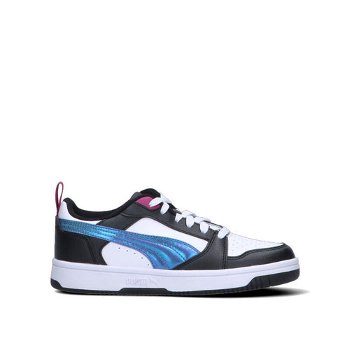 PUMA - REBOUND V6 LO BOUNCY SKY JR Sneaker ragazzo bianca/nera