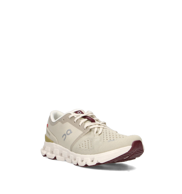 ON CLOUD X 4 Scarpa running uomo panna
