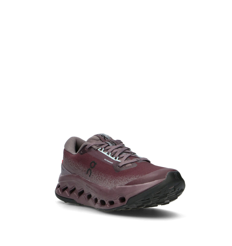 ON CLOUDSURFER TRAIL 2 WP Scarpa running donna bordeaux waterproof
