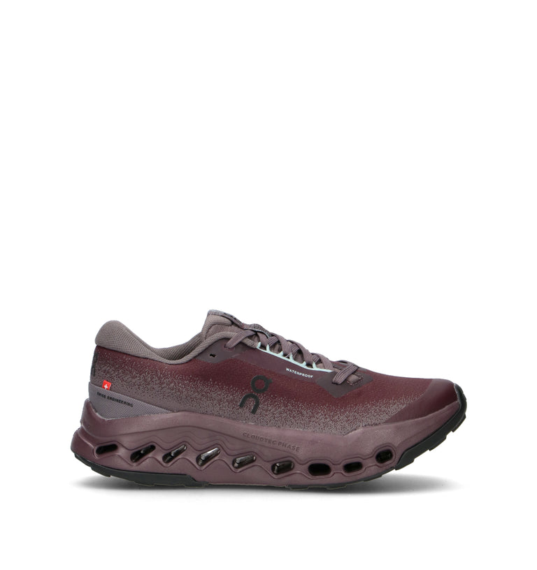 ON CLOUDSURFER TRAIL 2 WP Scarpa running donna bordeaux waterproof