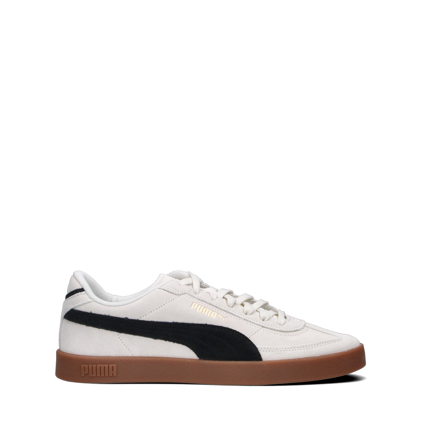 PUMA CLUB II ERA Sneaker uomo bianca/nera in suede