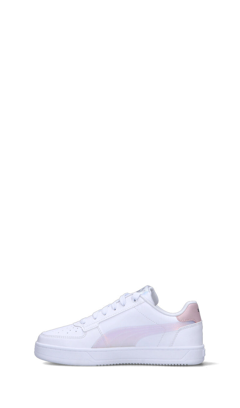 PUMA CAVEN 2.0M HOLO 2.0 JR Sneaker ragazza bianca/rosa