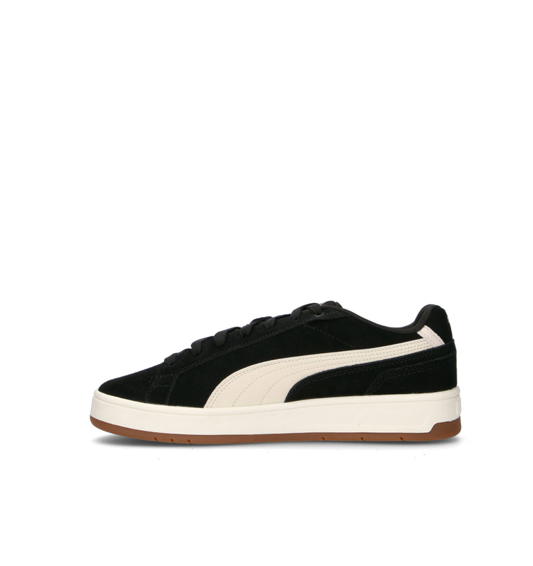 PUMA COURT CLASSICO SD Sneaker uomo nera/bianca in suede