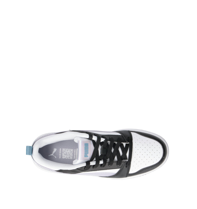 PUMA REBOUND V6 LO SPACE BELLE JR Sneaker ragazzo bianca/nera