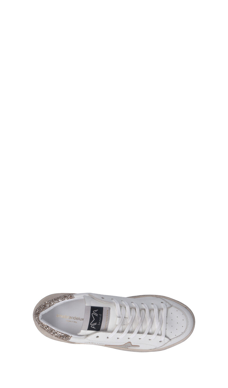 AMA-BRAND Sneaker donna bianca in pelle