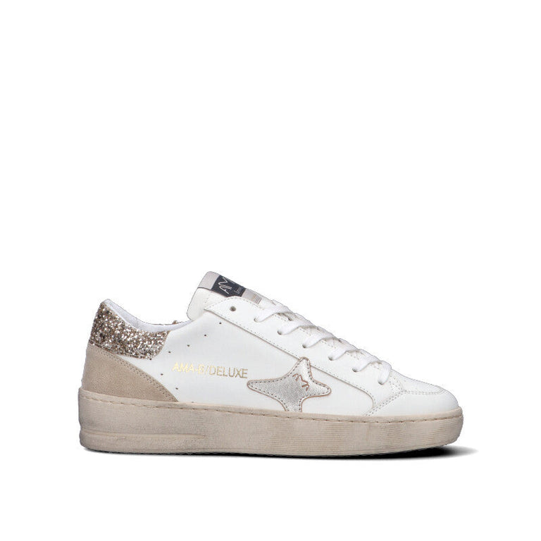 AMA-BRAND Sneaker donna bianca in pelle